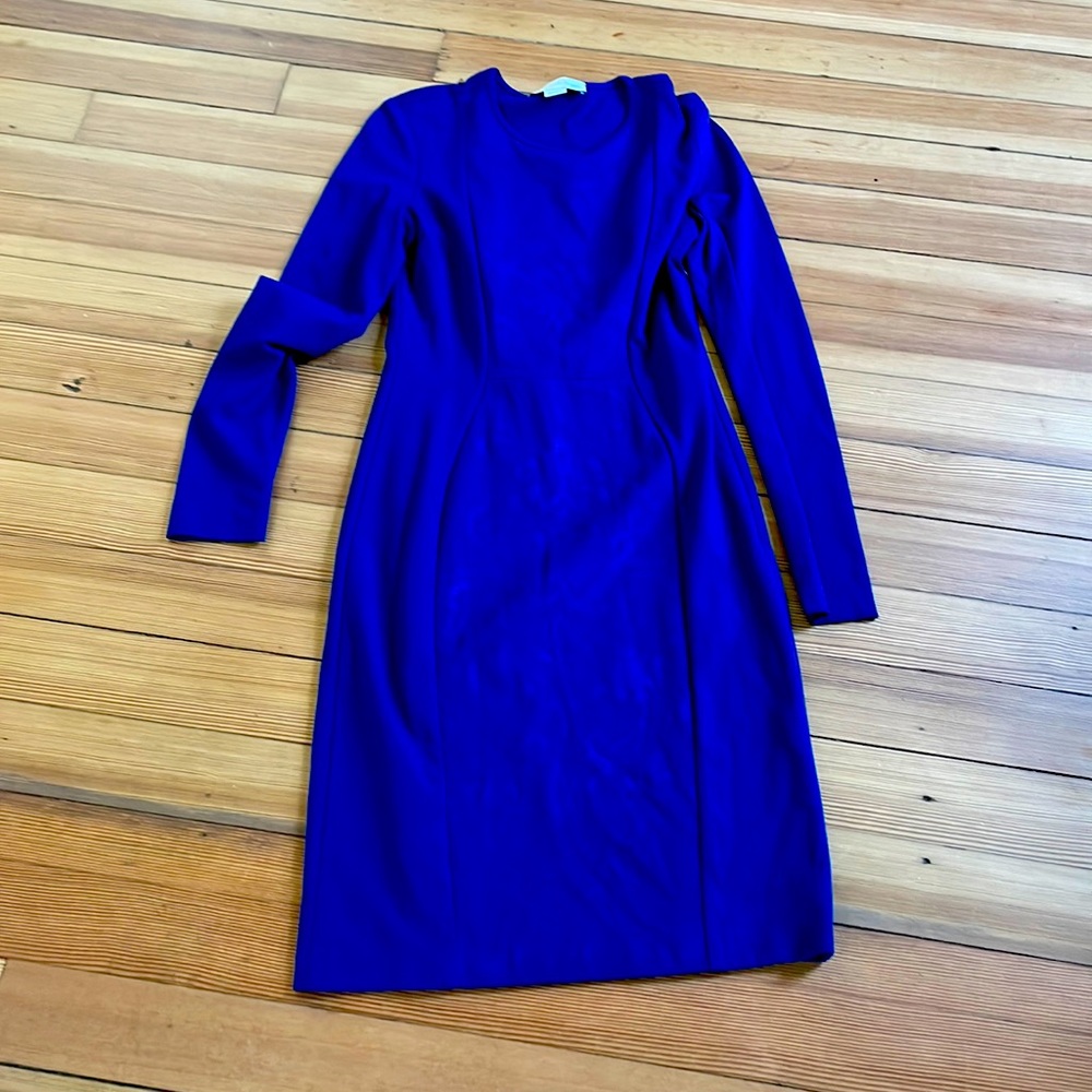 STELLA MCCARTNEY blue long sleeve dress. Size 6 (44)(made in Italy)